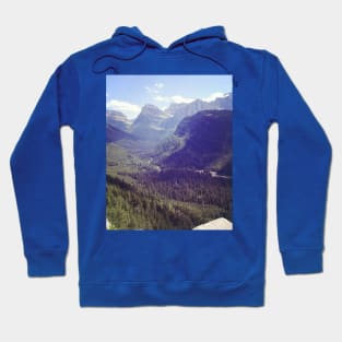 Mountains in Glacier National Park Hoodie